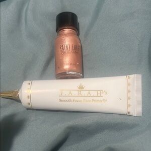 F.A.R.A.H Smooth Focus Face Primer & Saint Luxe Rose Gold Highlighter